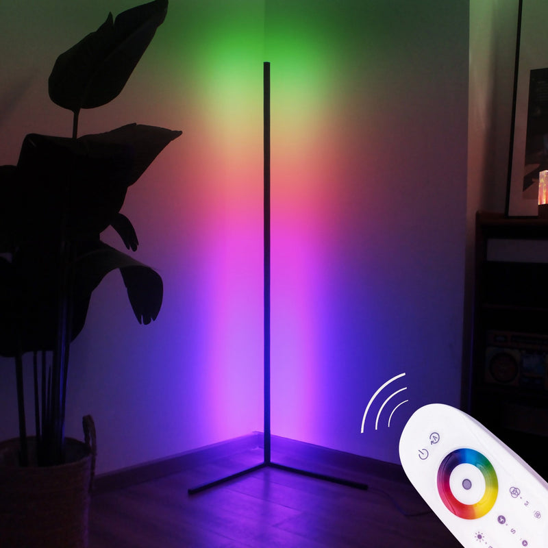 2 PACKS - RGB Corner Floor Lamp, Minimalist LED Lamp