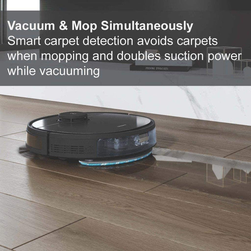 ECOVACS Deebot OZMO T5 2in1 Robot Vacuum and Mop Cleaner - Black - Remanufactured