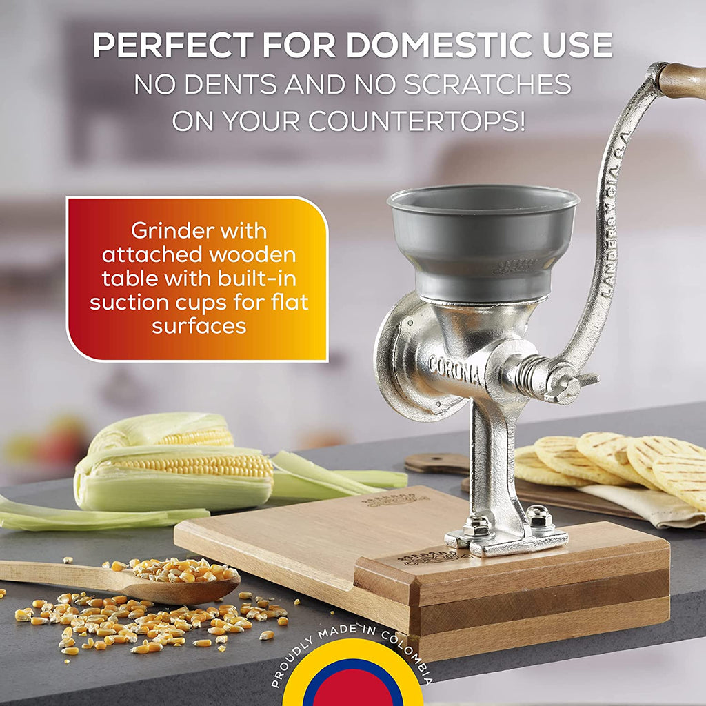 Manual Corn Grinder Flour Maker Wheat Grain Nut Mill Cast Home Kitchen Tool