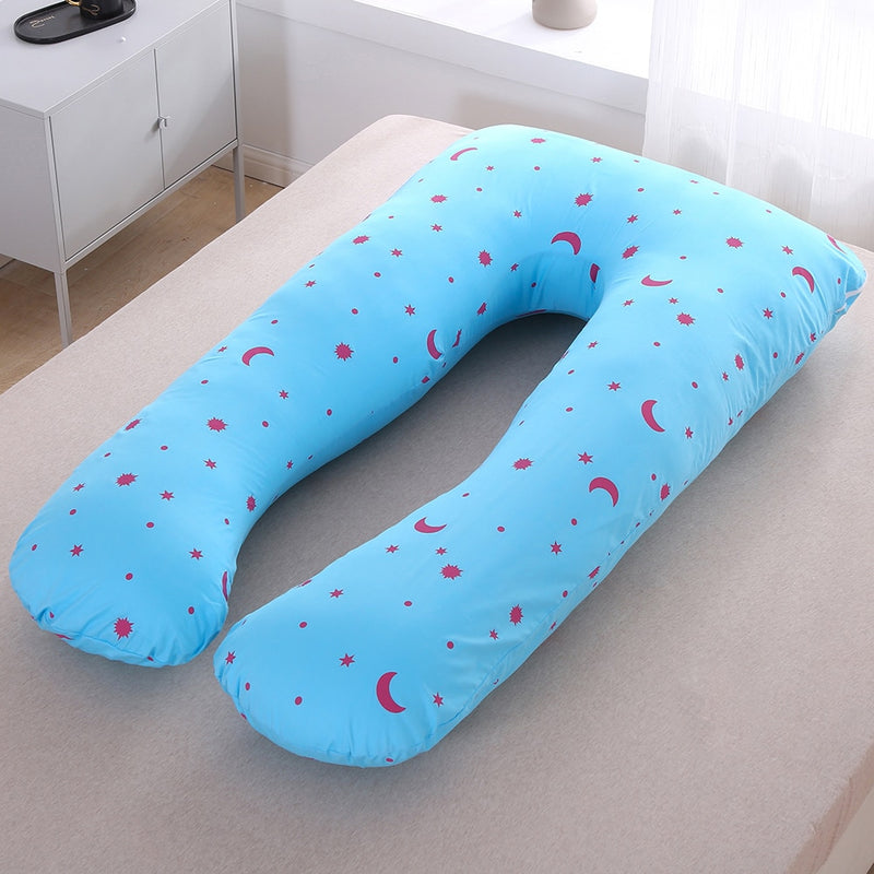 Sleeping Support Pillow For Pregnant Women Body Cotton Pillowcase U Shape Maternity Pregnancy Pillows Side Sleepers Bedding