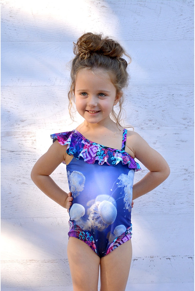 Girls Bathing Suits - Jelly Fish - GS006JF