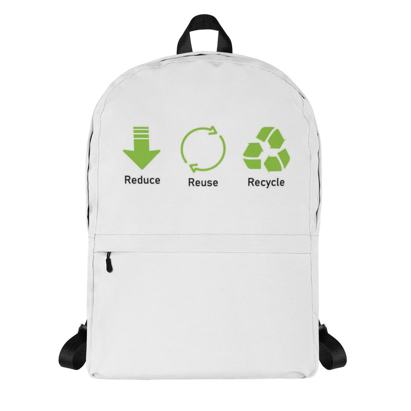 Reduce Reuse Recycle Backpack