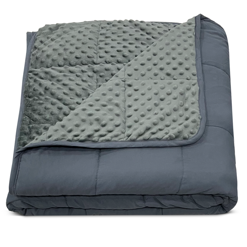 BLC - Modern Weighted blanket - 15 pound - Grey inner / Grey outer