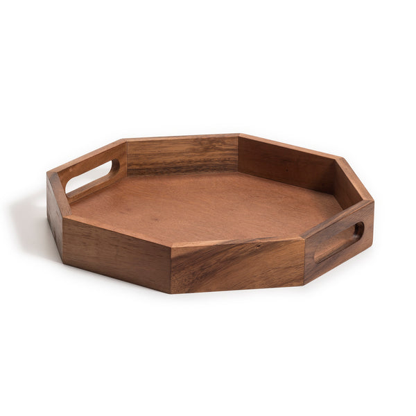 Octagon Wood Charcuterie/Serving Tray 15"